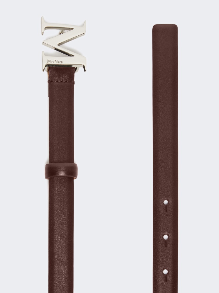 Ceinture en cuir avec monogramme