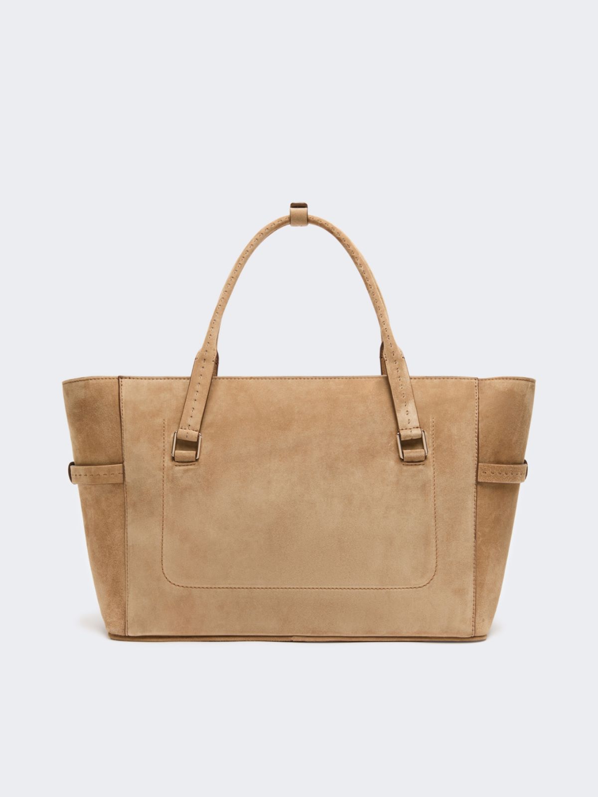 Suede handbag - BEIGE - Max Mara - 3