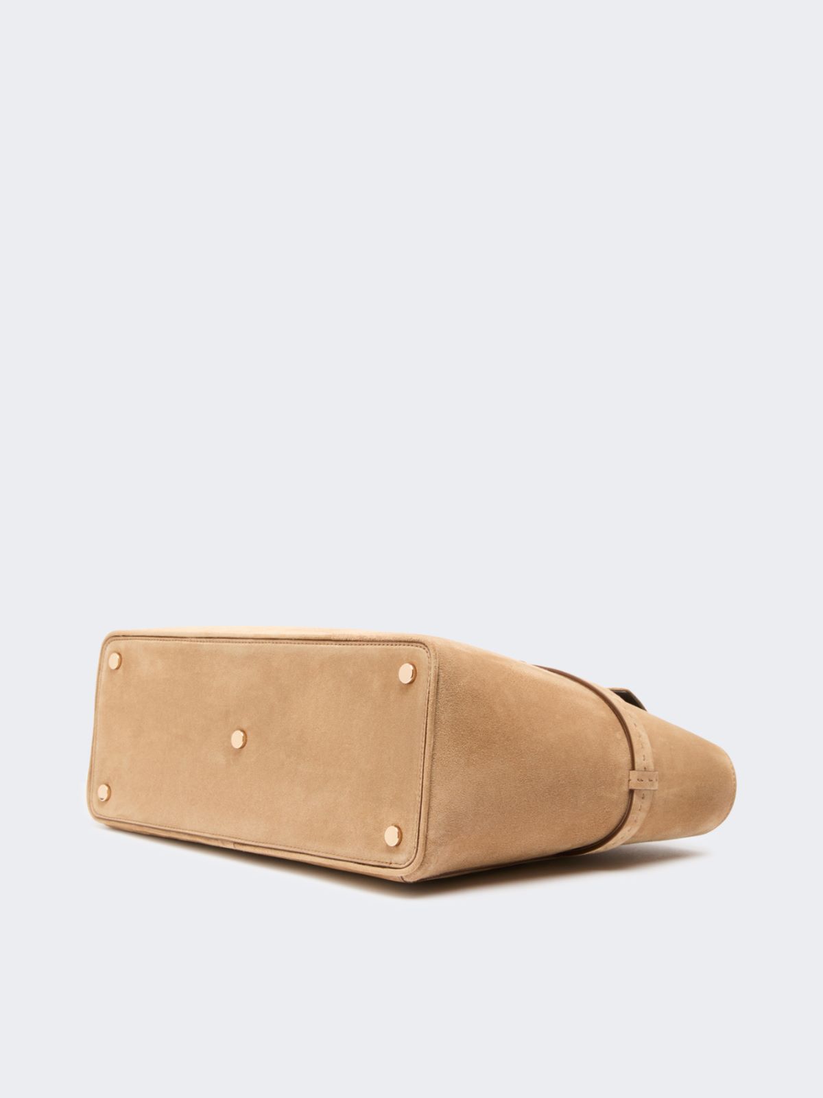 Suede handbag - BEIGE - Max Mara - 5