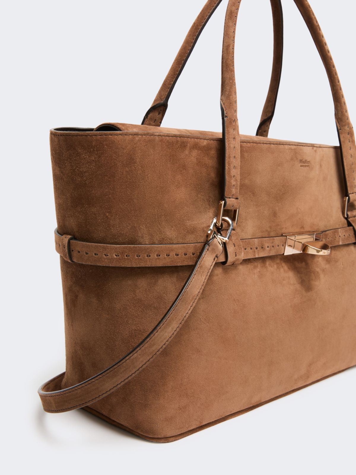 Suede handbag - BROWN - Max Mara - 4
