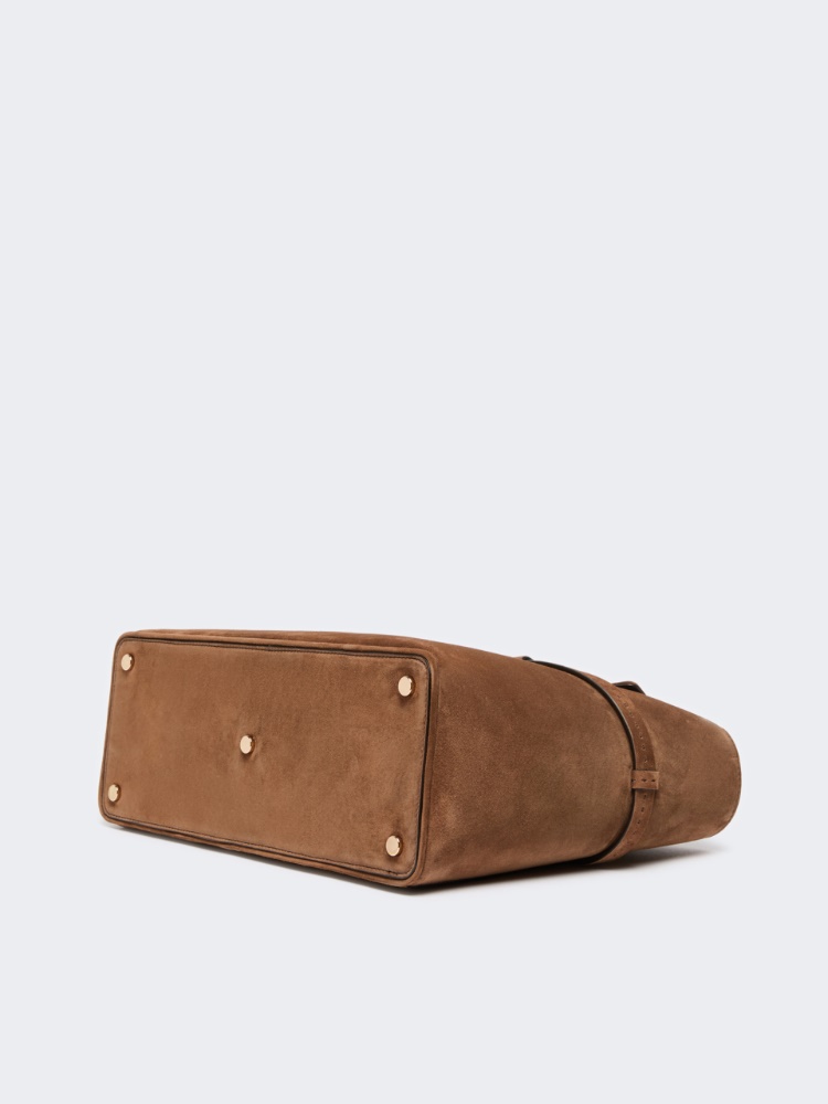 Suede handbag - BROWN - Max Mara - 5