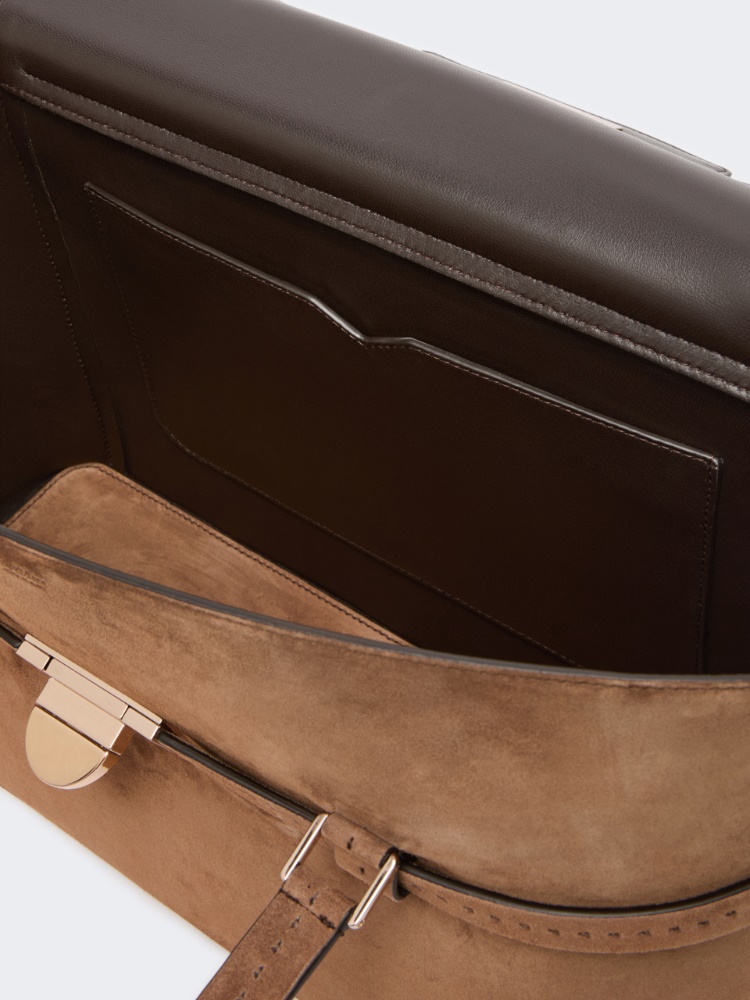 Suede handbag - BROWN - Max Mara - 6