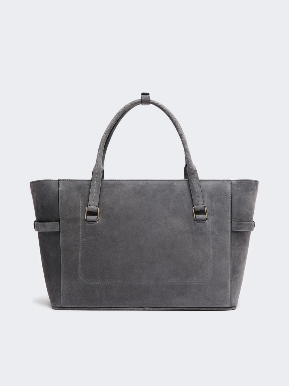 Suede handbag - MEDIUM GREY - Max Mara - 3