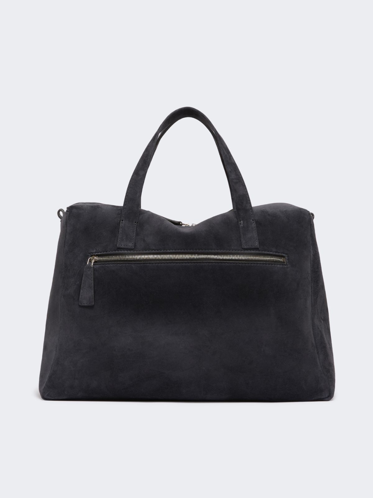 Extra-large shoulder bag in split leather - DARK GREY - Max Mara - 3