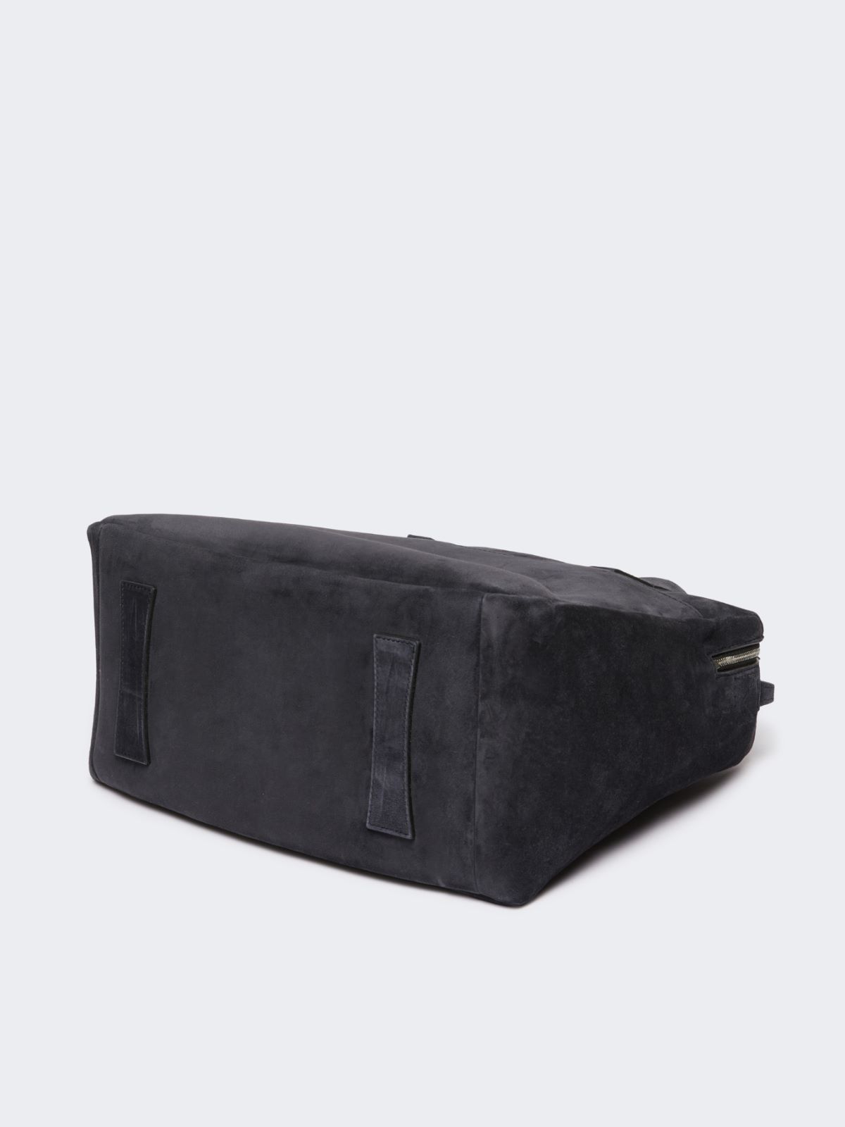 Extra-large shoulder bag in split leather - DARK GREY - Max Mara - 5