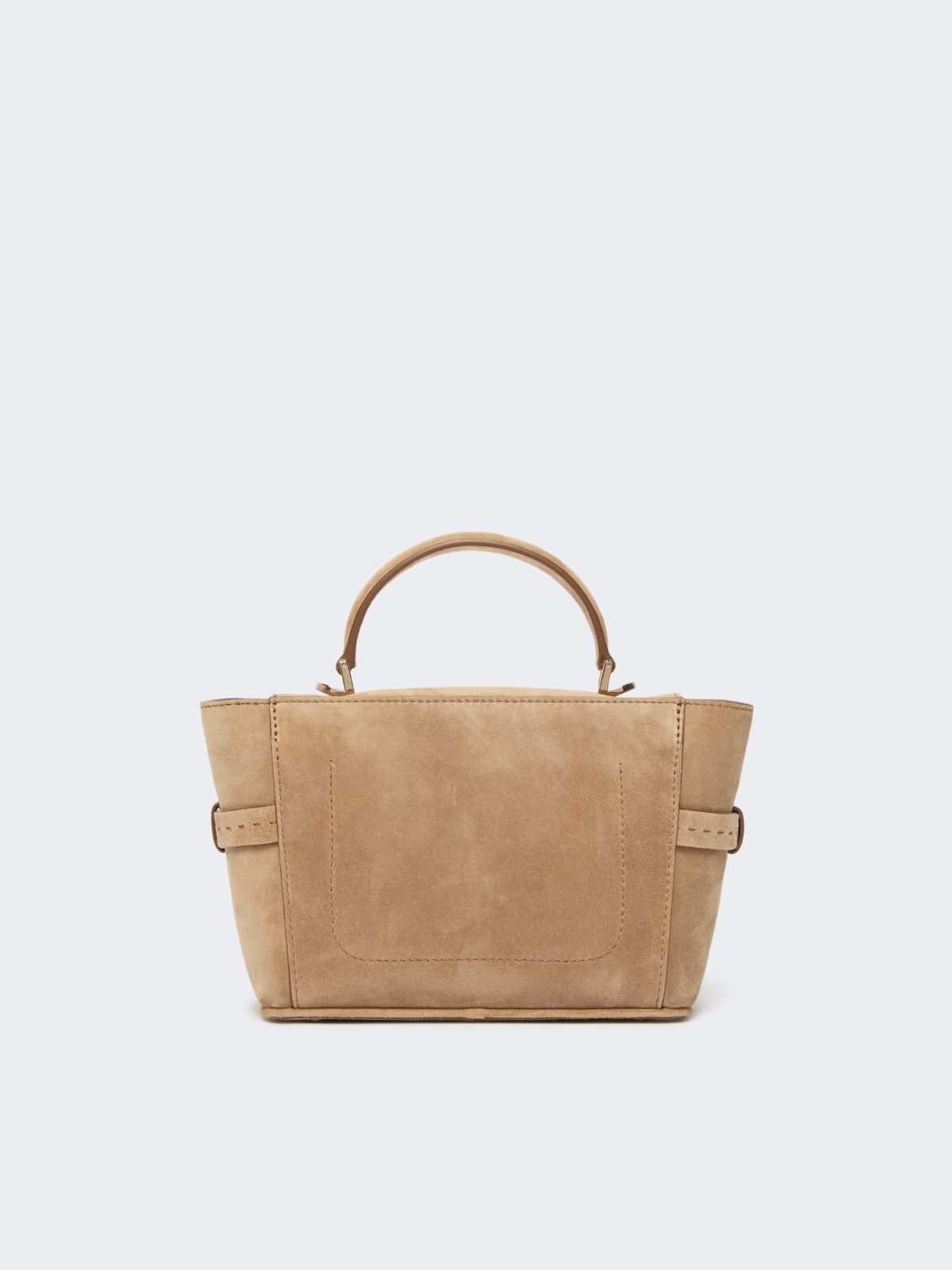 Extra-small suede handbag - BEIGE - Max Mara - 3
