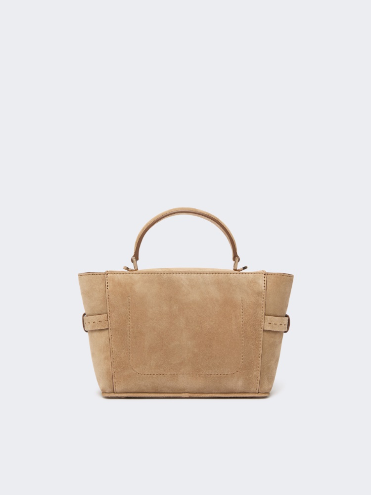 Extra-small suede handbag - BEIGE - Max Mara - 3