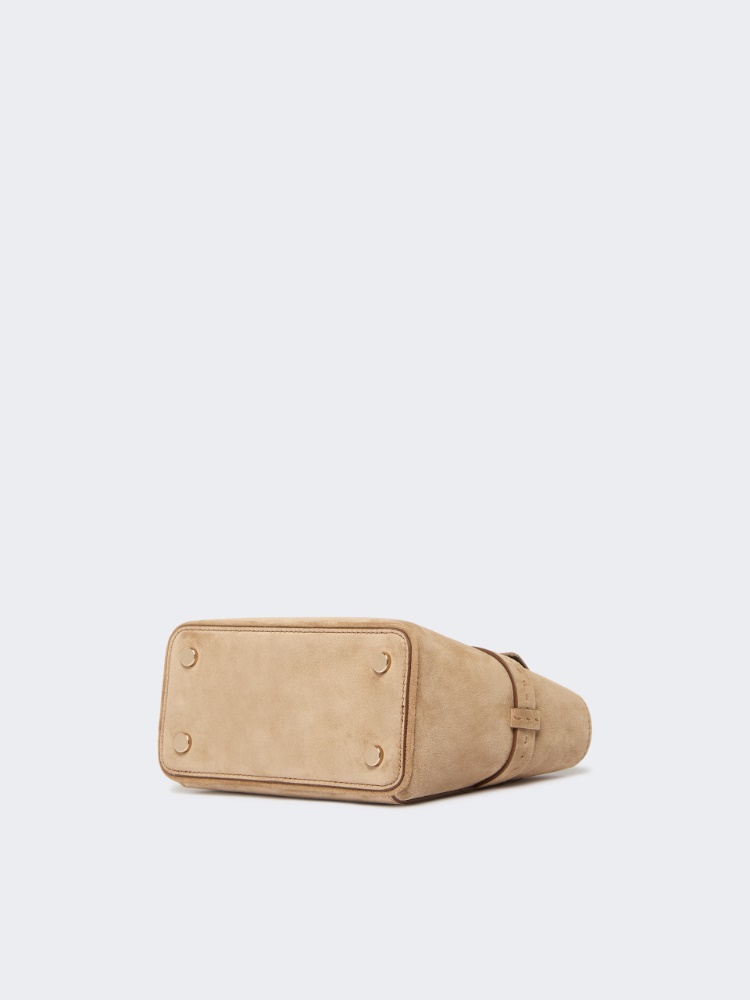 Extra-small suede handbag - BEIGE - Max Mara - 5