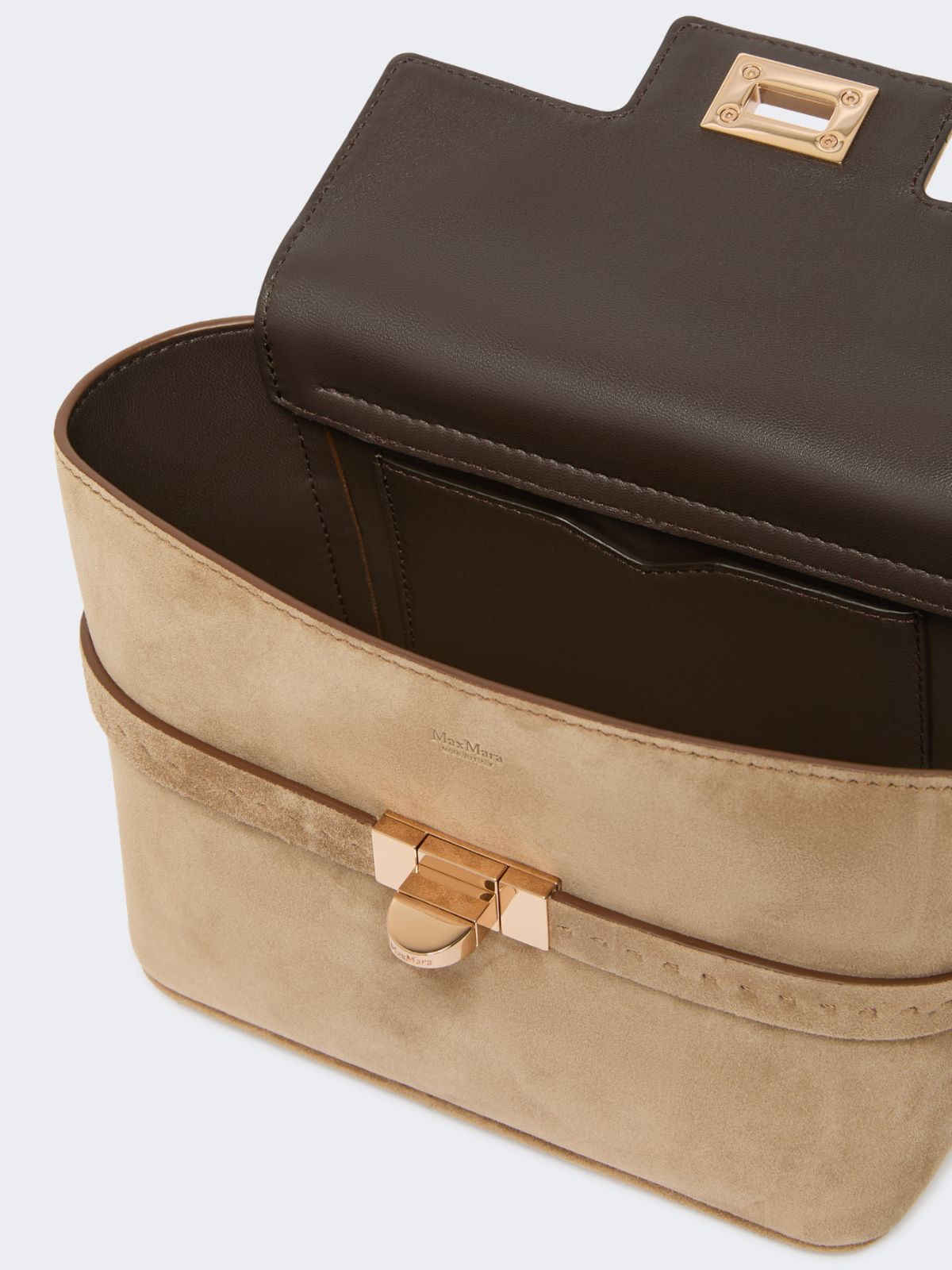 Extra-small suede handbag - BEIGE - Max Mara - 6