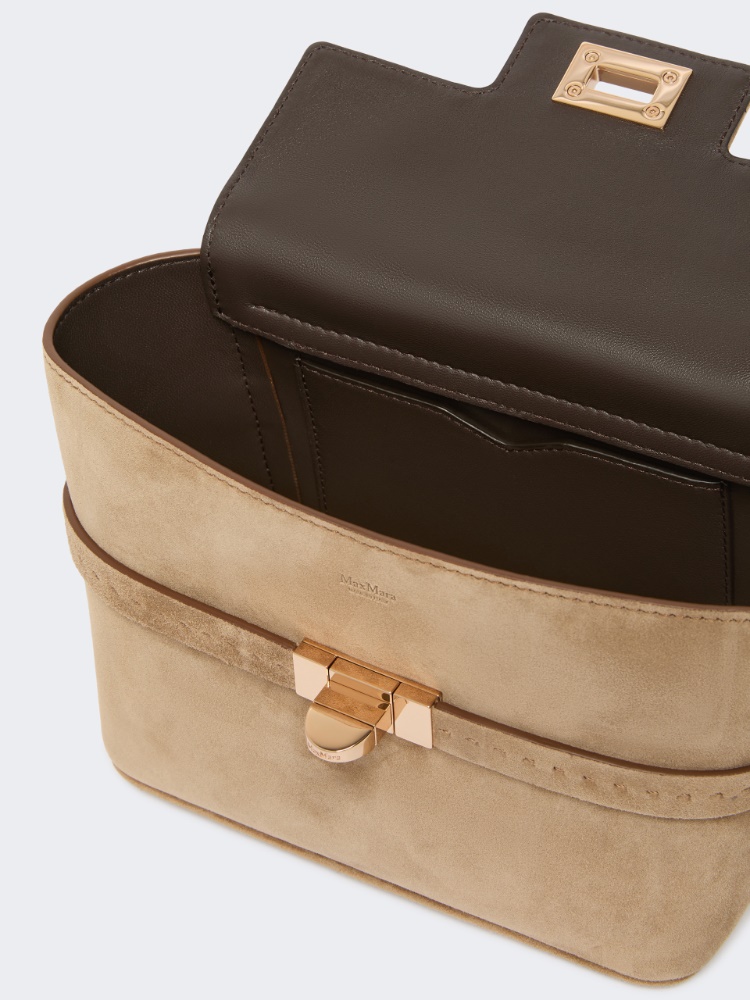 Extra-small suede handbag - BEIGE - Max Mara - 6