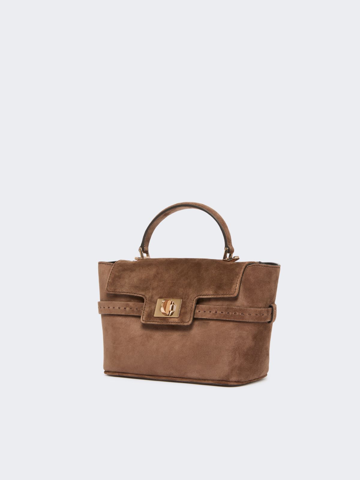 Extra-small suede handbag - BROWN - Max Mara - 2
