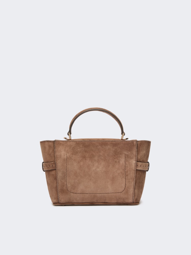 Extra-small suede handbag - BROWN - Max Mara - 3