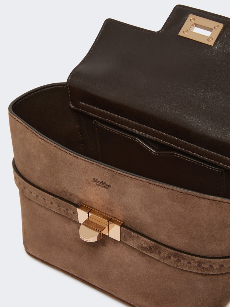 Extra-small suede handbag - BROWN - Max Mara - 6