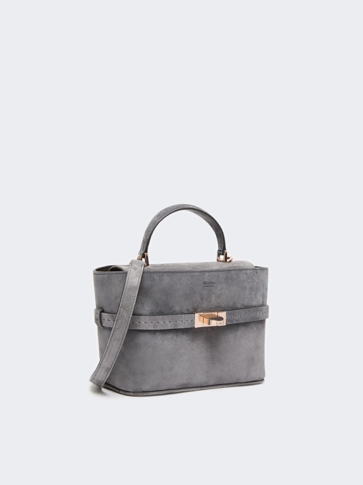 Extra-small suede handbag - MEDIUM GREY - Max Mara - 4