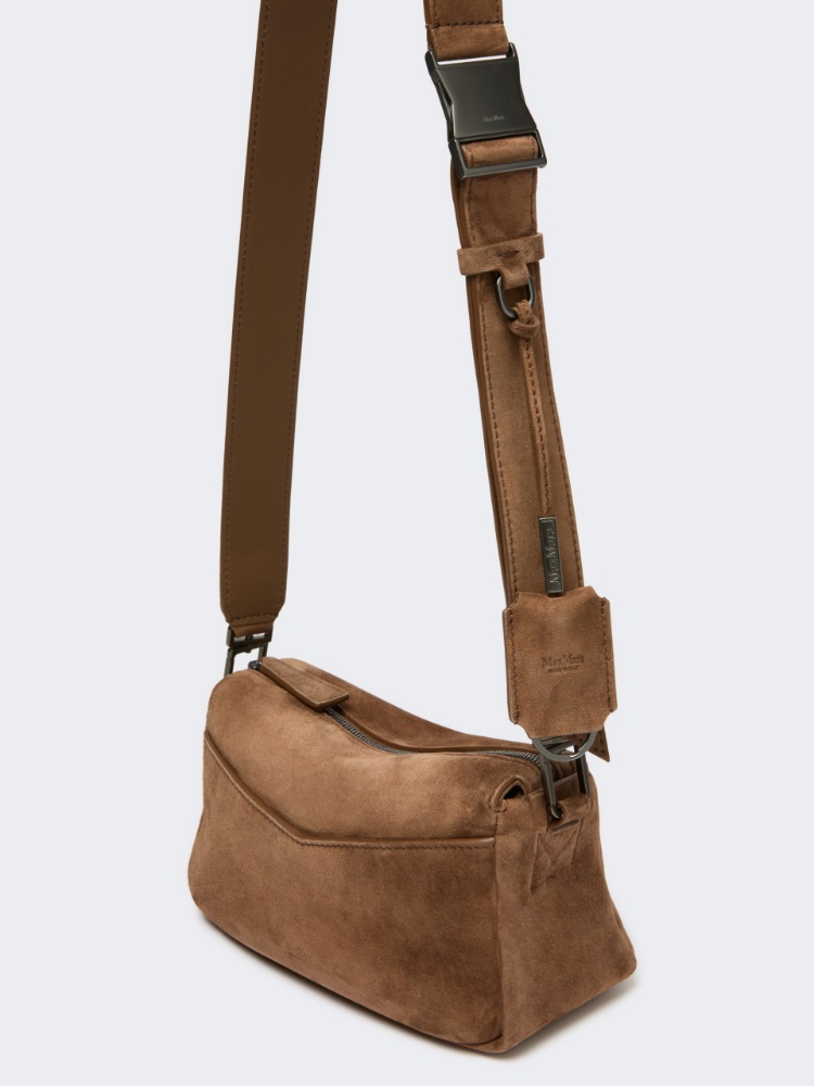 Split leather micro handbag - HAZELNUT BROWN - Max Mara - 4