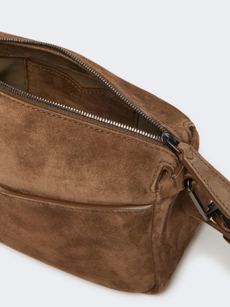 Split leather micro handbag - HAZELNUT BROWN - Max Mara - 5