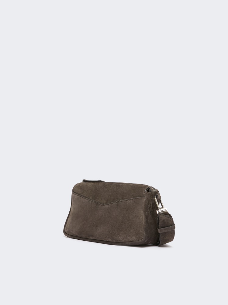 Split leather micro handbag - DARK BROWN - Max Mara - 2