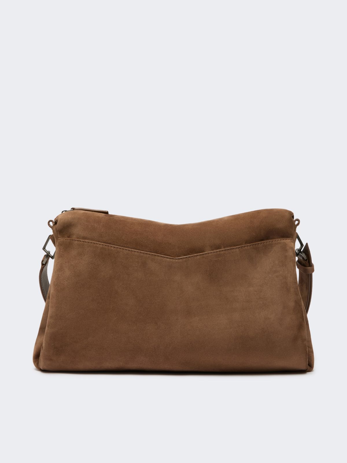 Split calfskin crossbody bag - HAZELNUT BROWN - Max Mara