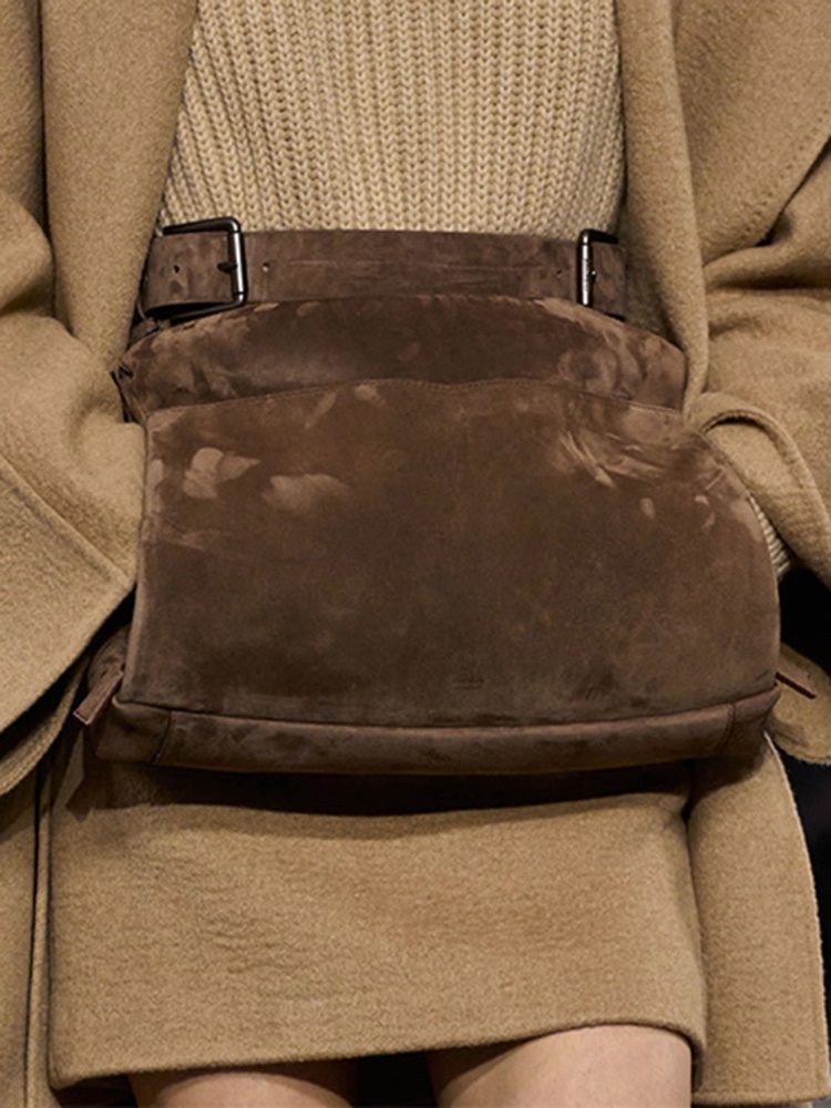 Split calfskin crossbody bag + HAZELNUT BROWN - Max Mara