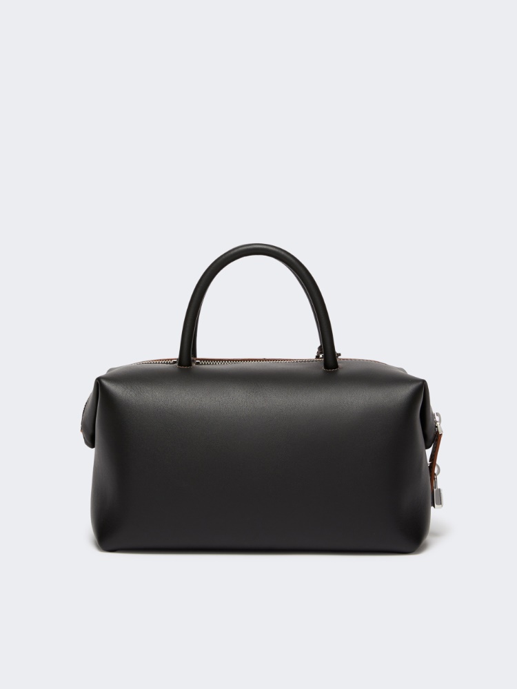 Medium natural leather bowler bag - BLACK - Max Mara - 3