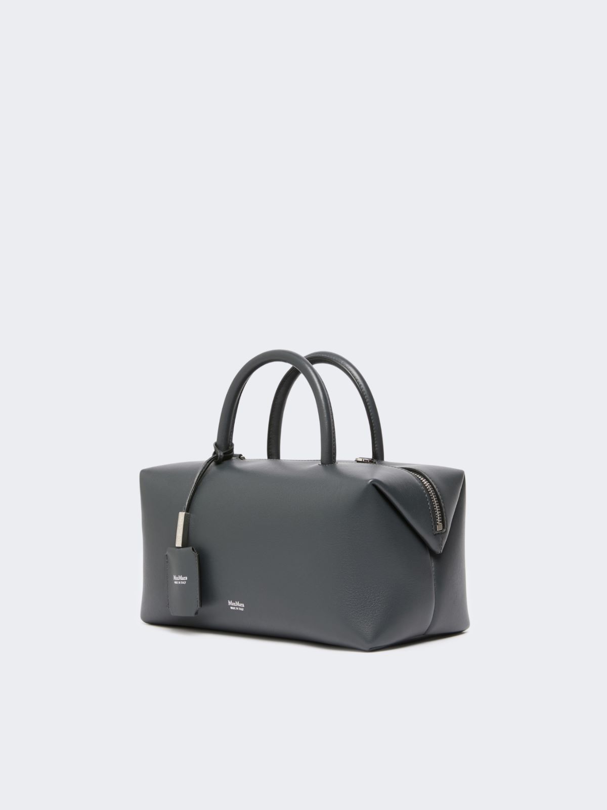 Boston Bag Medium aus Naturleder - MITTELGRAU - Max Mara - 2