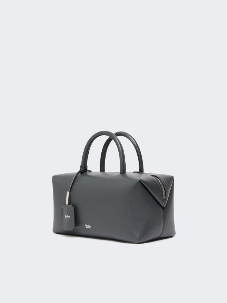 Boston Bag Medium aus Naturleder - MITTELGRAU - Max Mara - 2