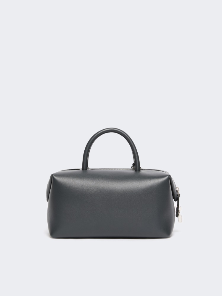 Medium natural leather bowler bag - MEDIUM GREY - Max Mara - 3