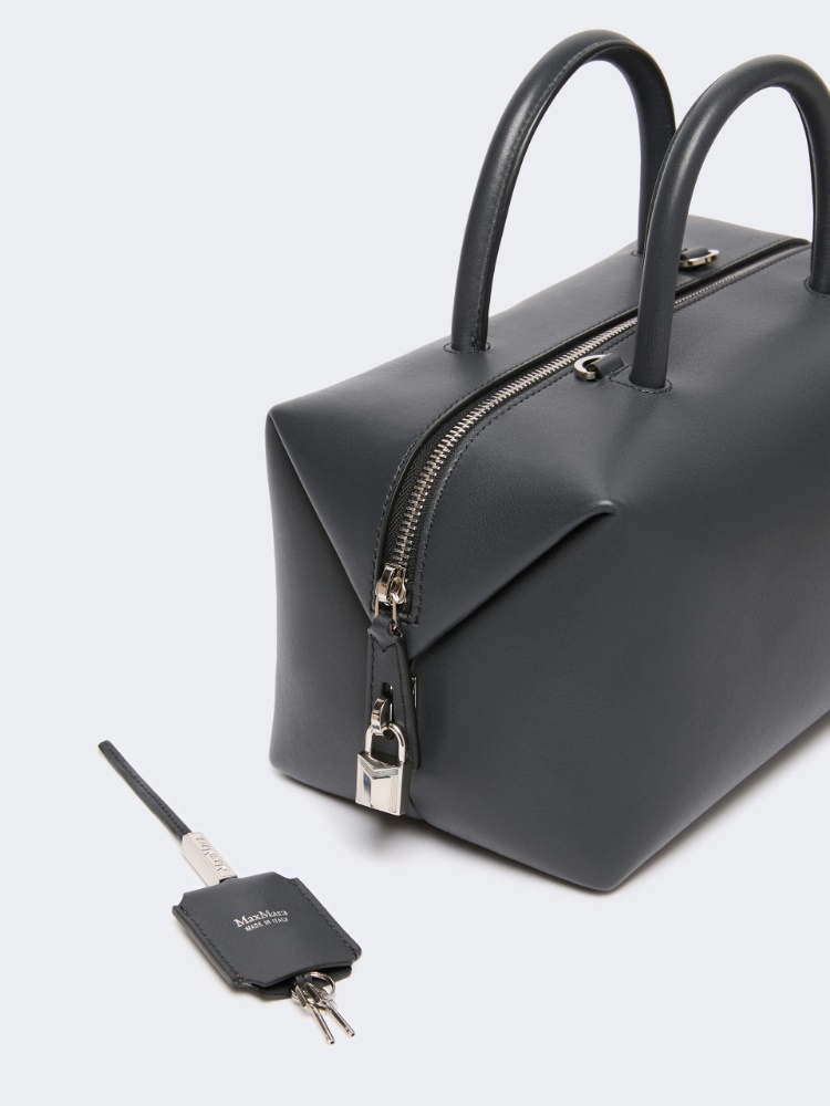 Boston Bag Medium aus Naturleder - MITTELGRAU - Max Mara - 4