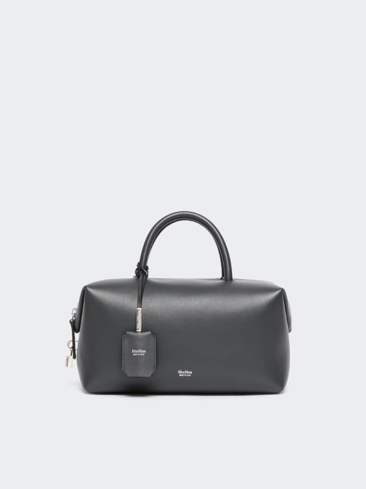 Boston Bag Medium aus Naturleder - MITTELGRAU