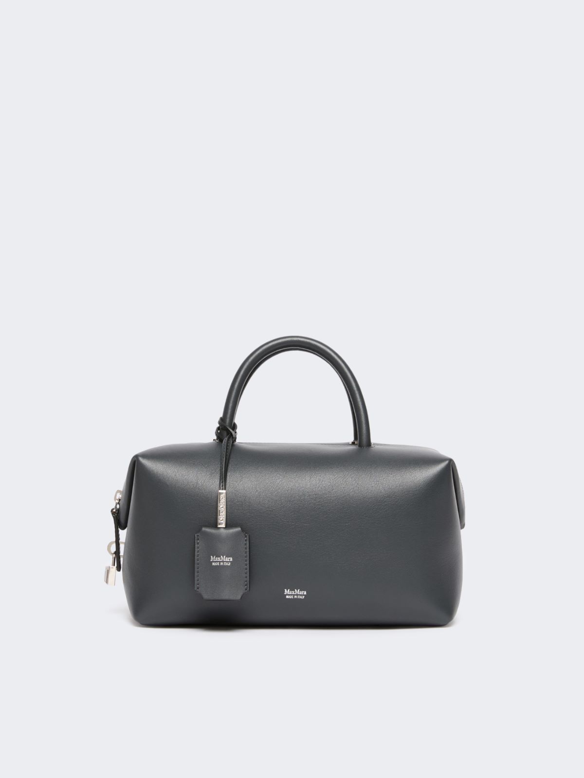 Boston Bag Medium aus Naturleder - MITTELGRAU - Max Mara
