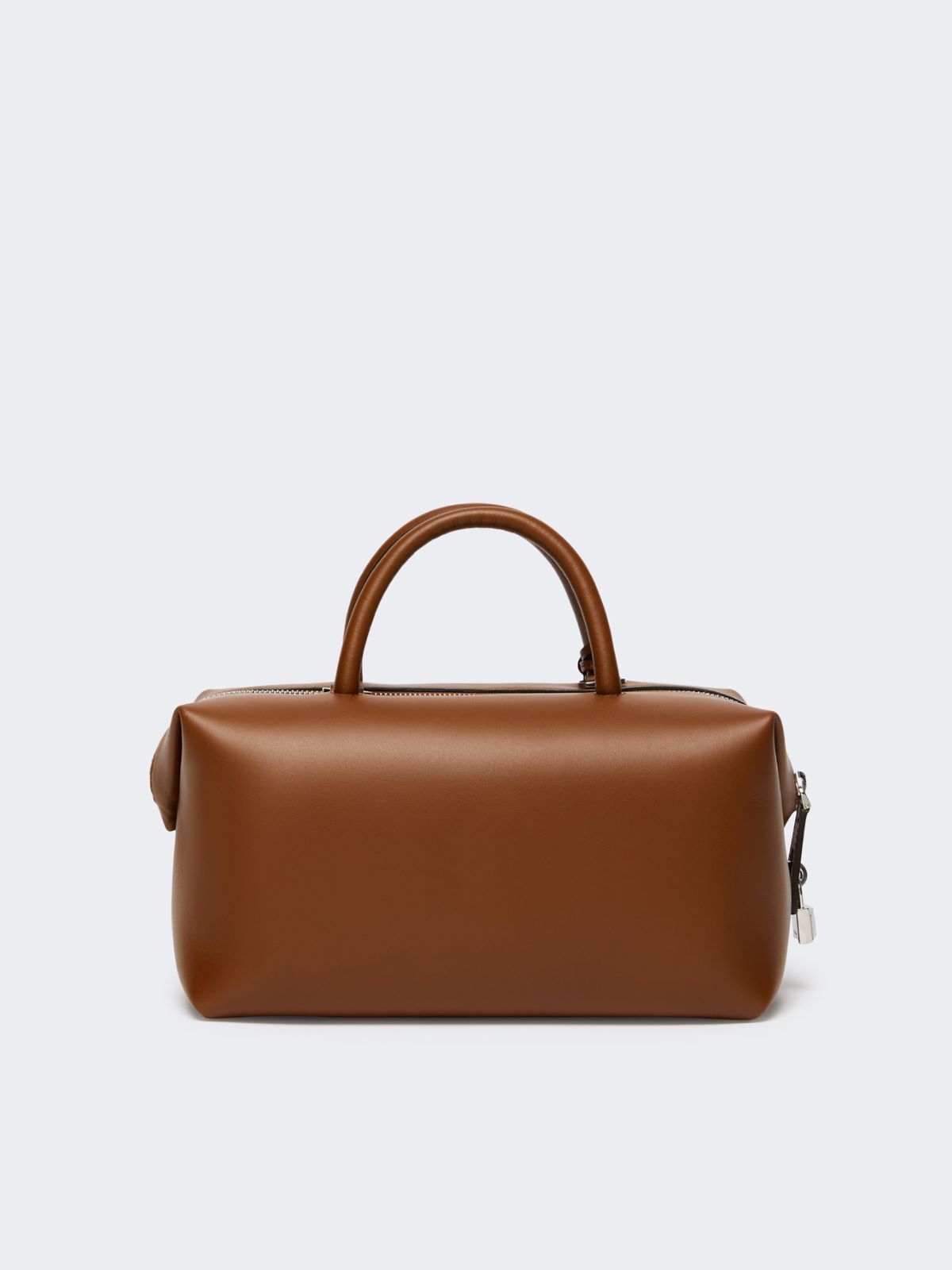 Medium natural leather bowler bag - AMBER BROWN - Max Mara - 3
