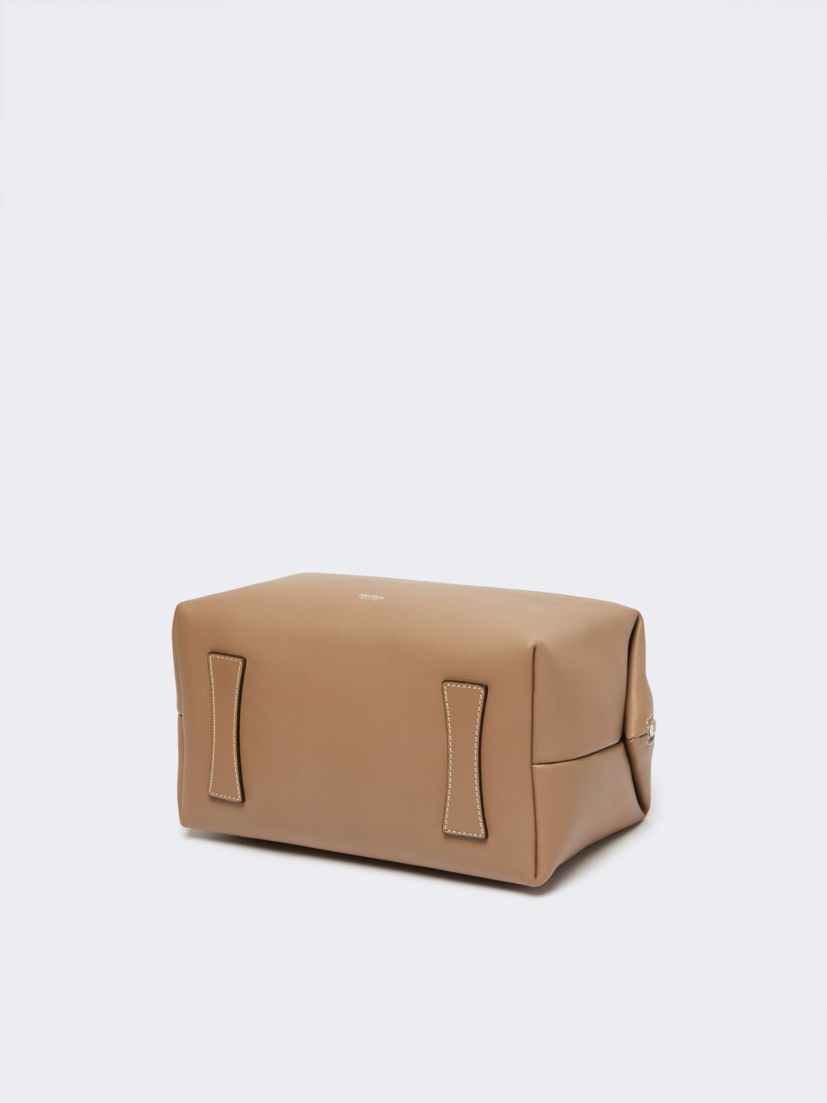 Medium natural leather bowler bag - MUD - 5