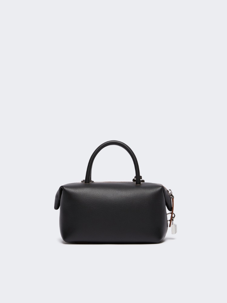 Small natural leather bowler bag - BLACK - Max Mara - 3
