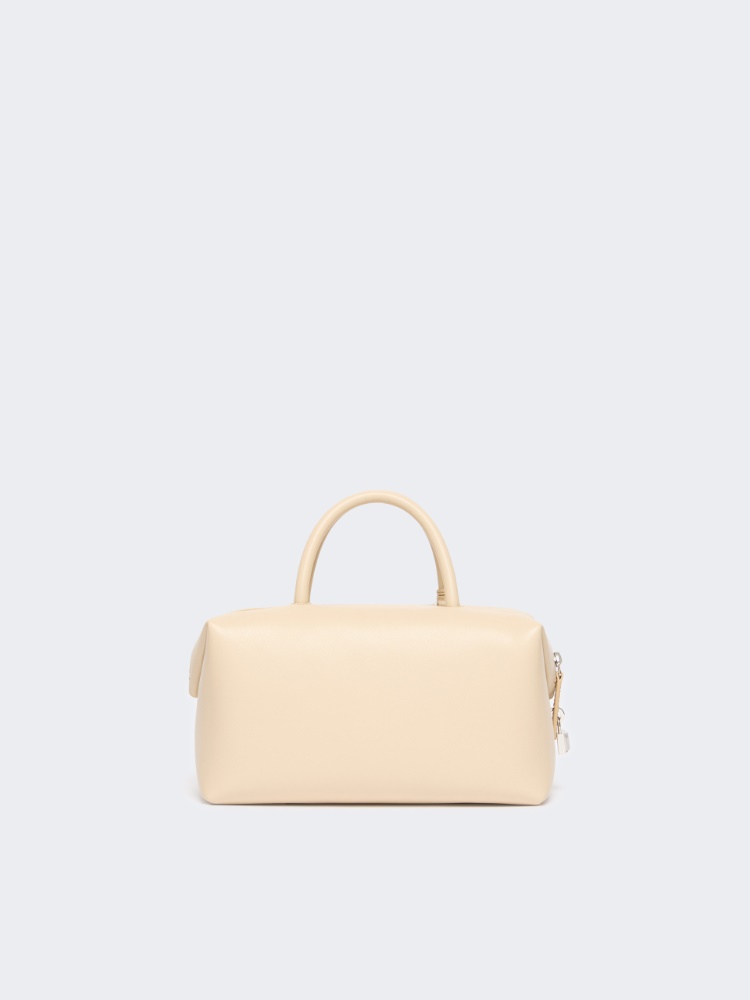 Small natural leather bowler bag - BEIGE - Max Mara - 3