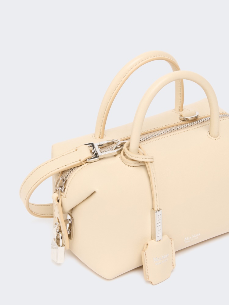 Small natural leather bowler bag - BEIGE - Max Mara - 3