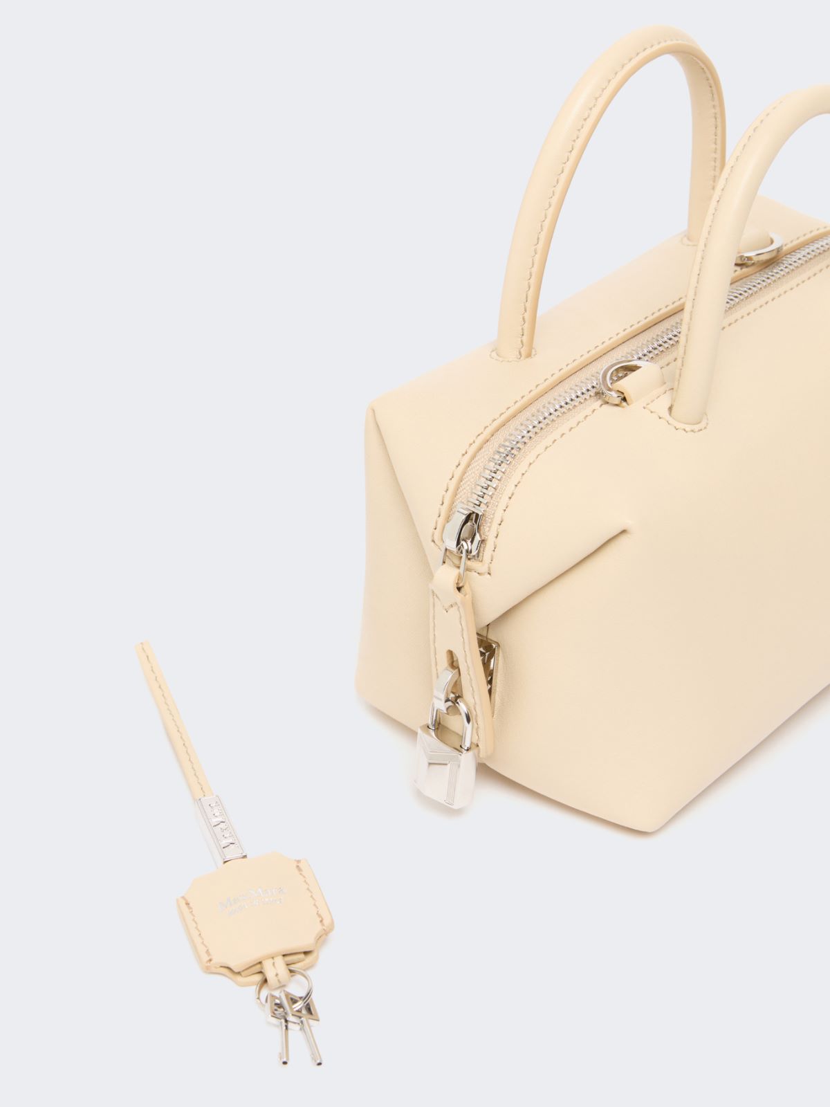 Small natural leather bowler bag - BEIGE - Max Mara - 4