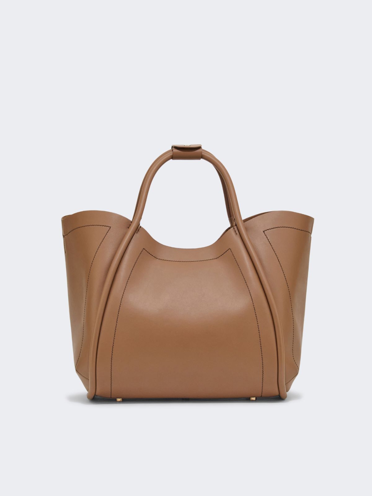 Medium leather Marine bag - BROWN BRONZE - Max Mara - 3
