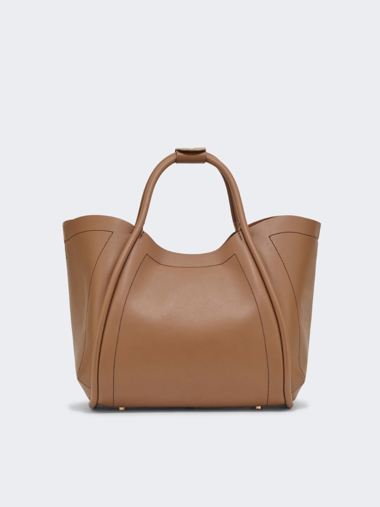 Medium leather Marine bag - BROWN BRONZE - Max Mara - 3