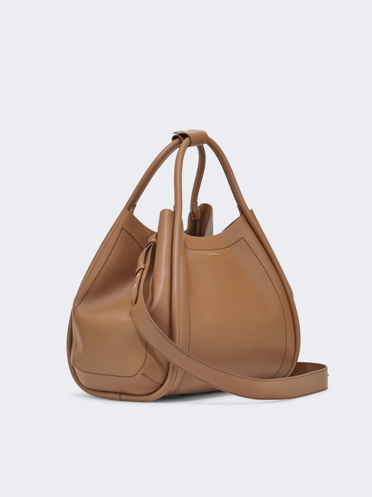 Borsa Marine medium in pelle - MARRONE BRONZO - 3