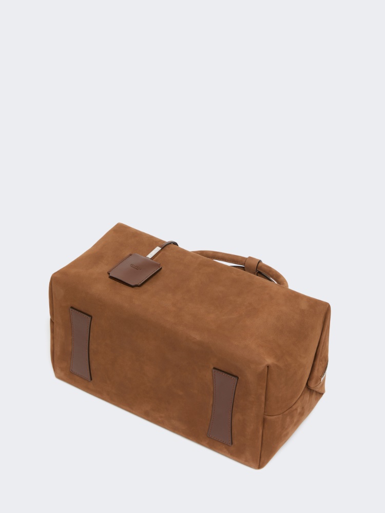 Bauletto grande in pelle nabuk - CACAO - 5