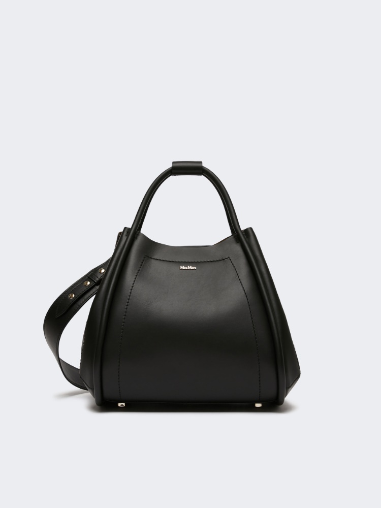 Small leather Marine bag - BLACK - 3