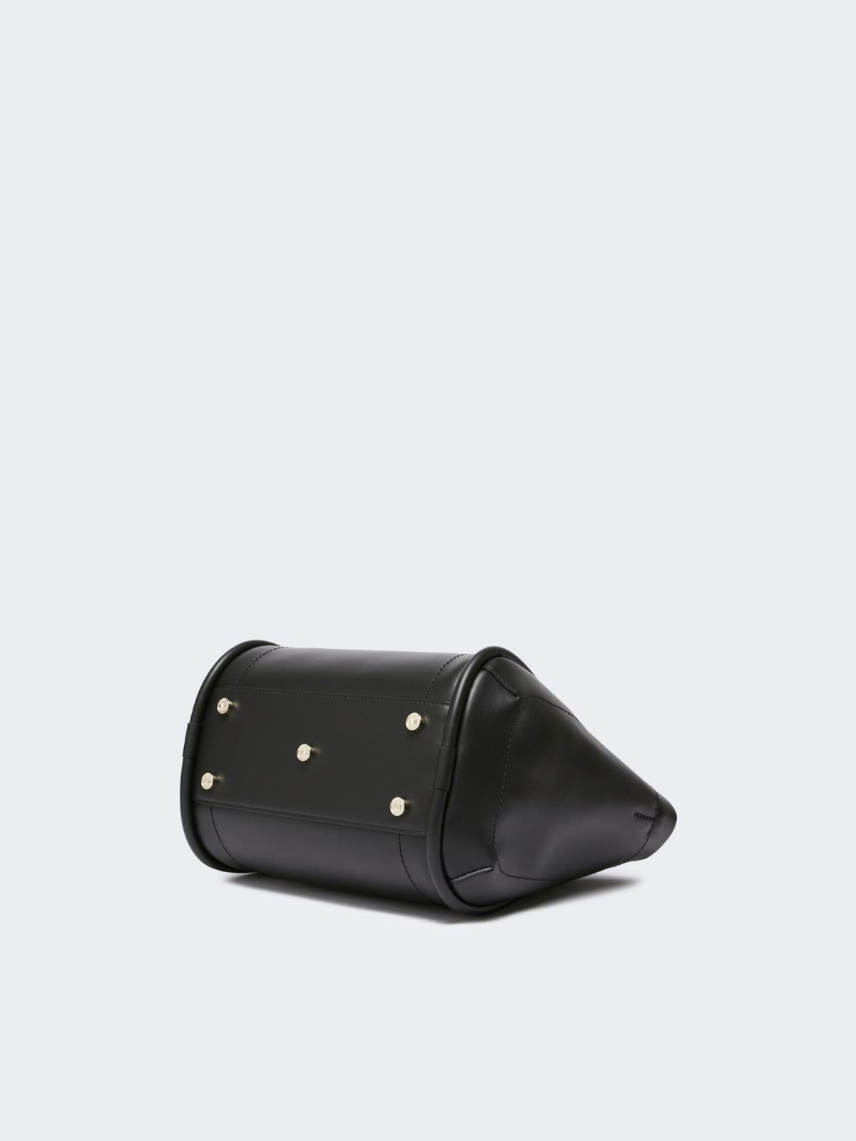 Small leather Marine bag - BLACK - 4