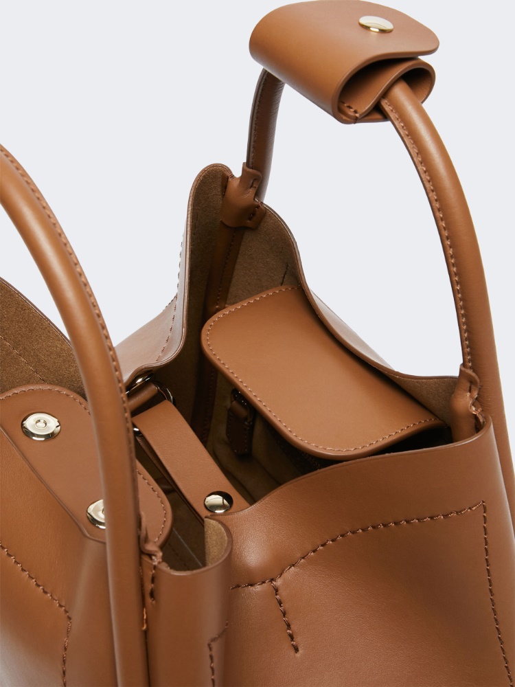 Small leather Marine bag - BROWN BRONZE - 5