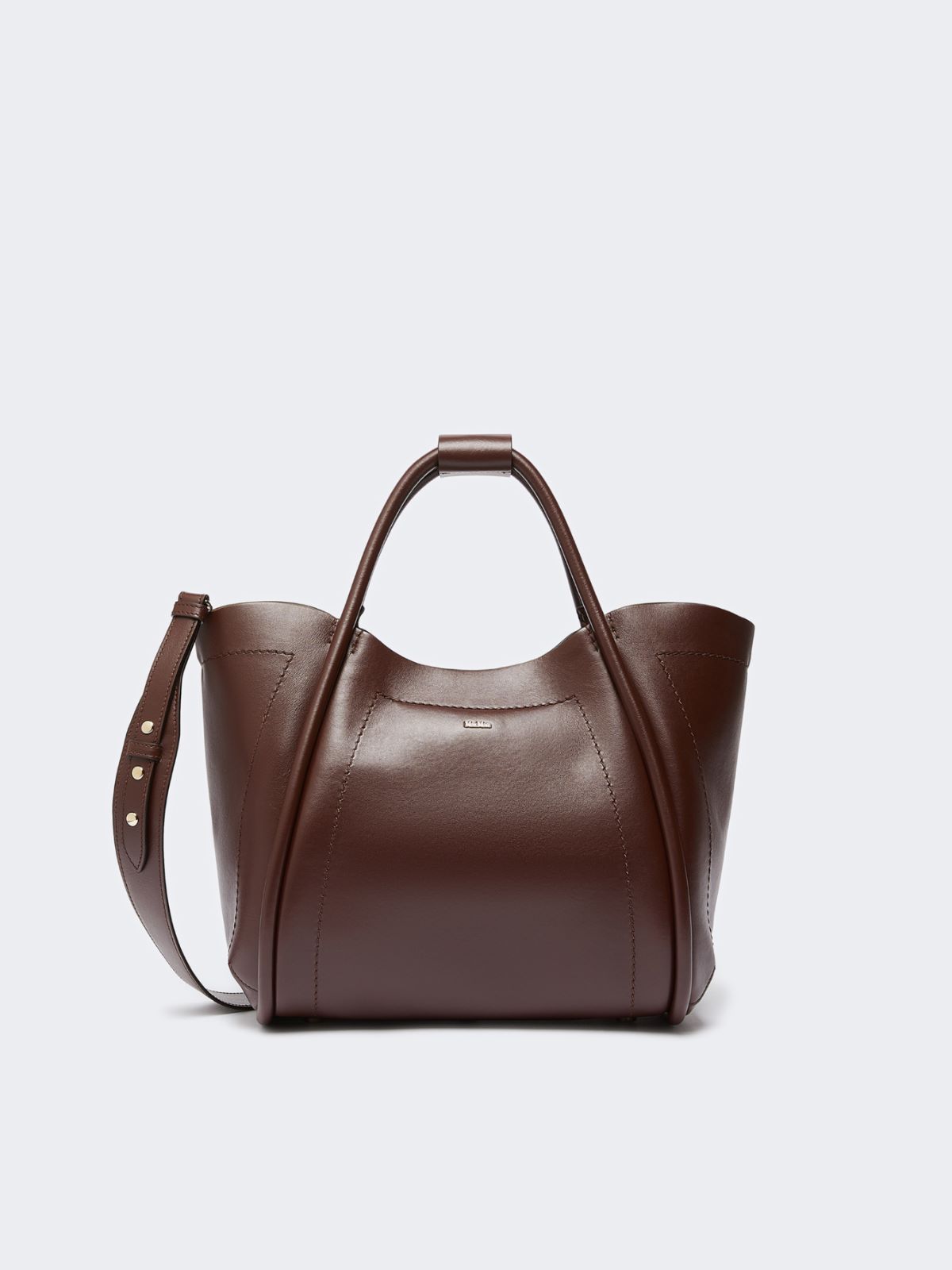 Small leather Marine Bag - BROWN - Max Mara
