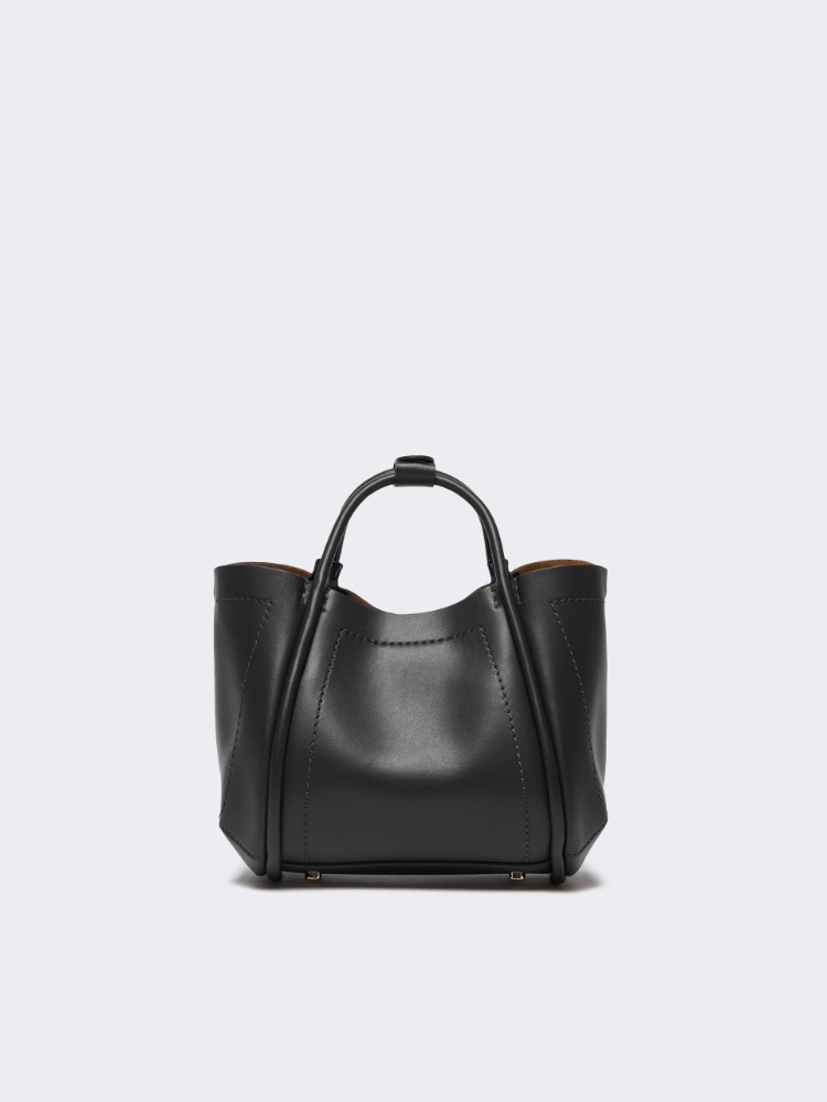 Extra-small leather Marine bag - BLACK - Max Mara - 3