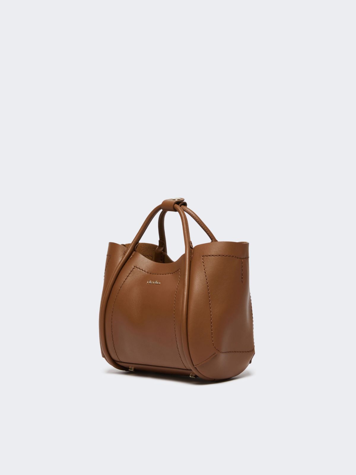 Extra-small leather Marine bag - BROWN BRONZE - 2