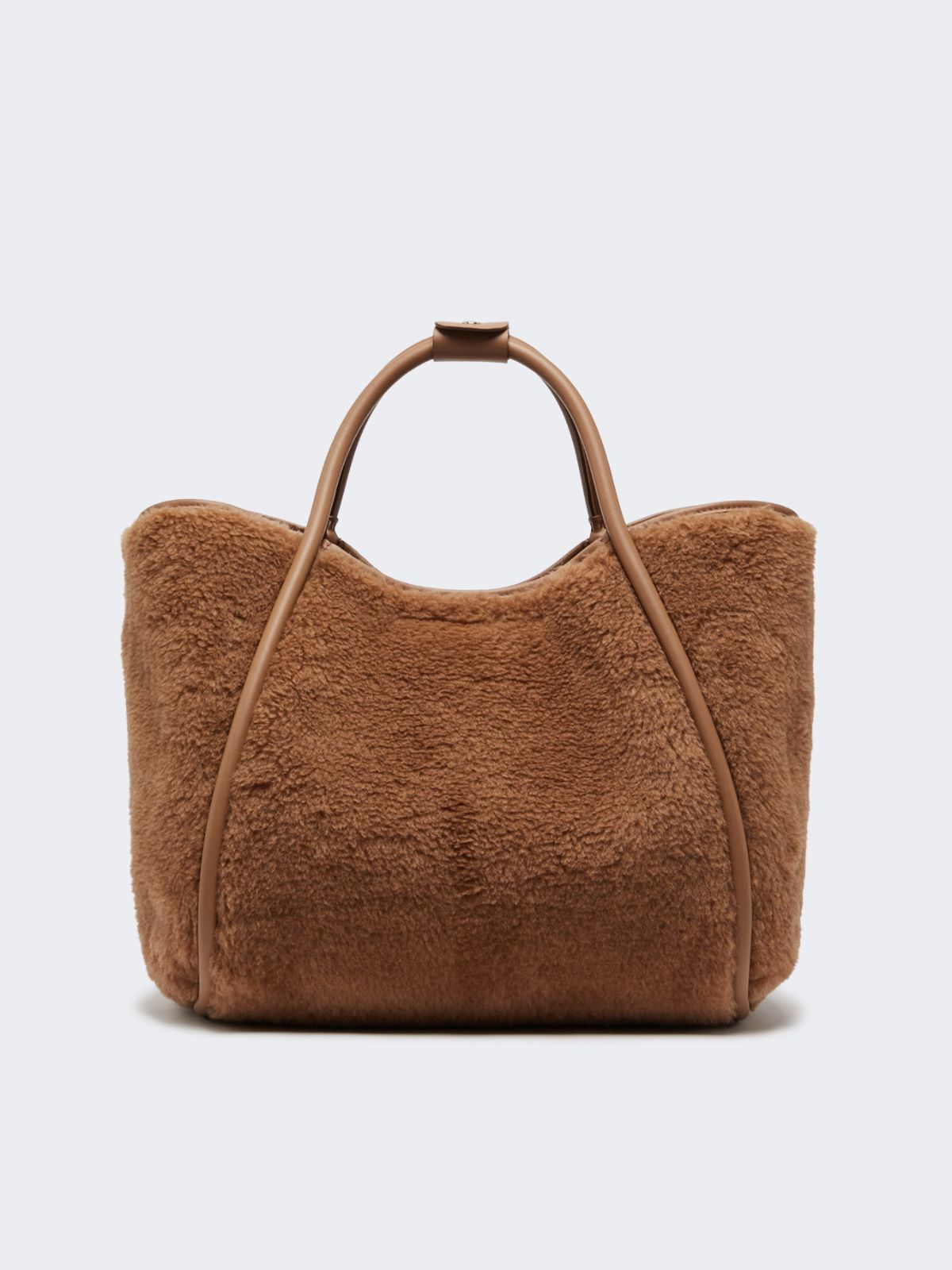 Medium Teddy fabric Marine bag - CAMEL - Max Mara - 3