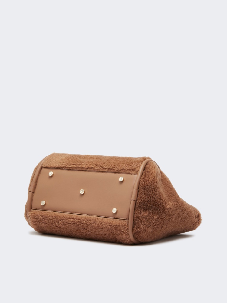 Medium Teddy fabric Marine bag - CAMEL - 3