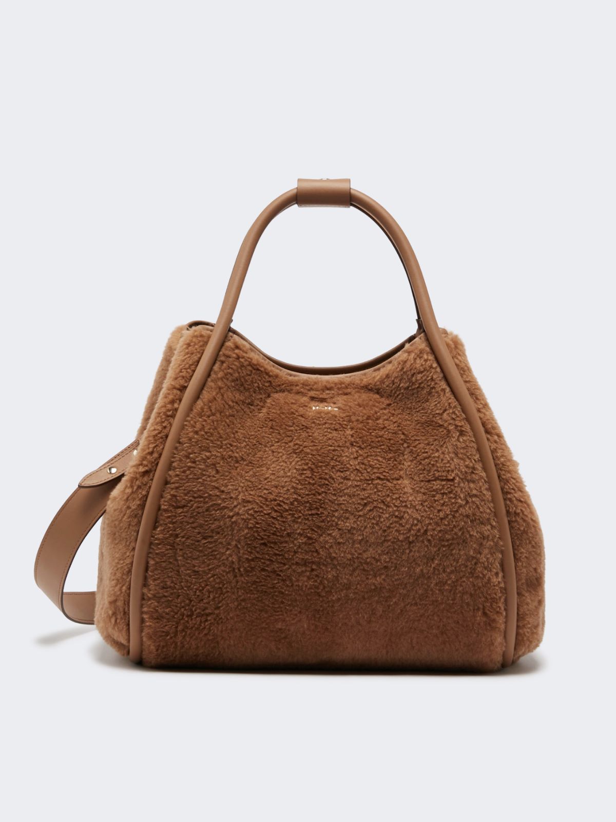 Medium Teddy fabric Marine bag - CAMEL - 4