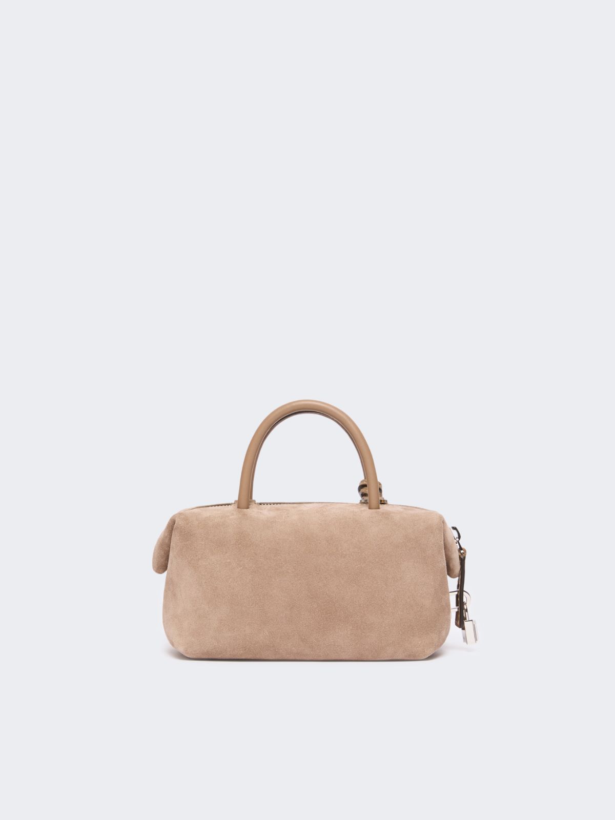 Small split-leather Boston bag - MUD - Max Mara - 3